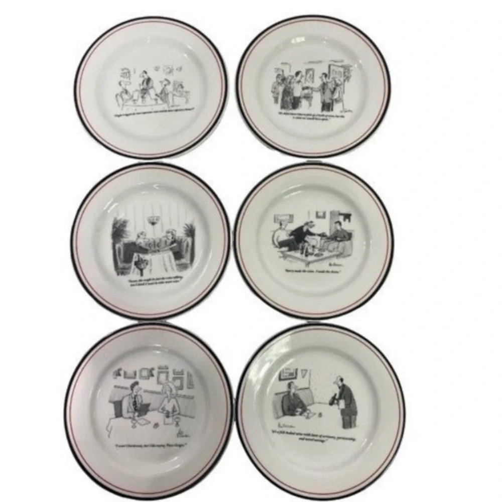 NWOB RESTORATION HARDWARE The New Yorker Small Dessert Cheese Plates